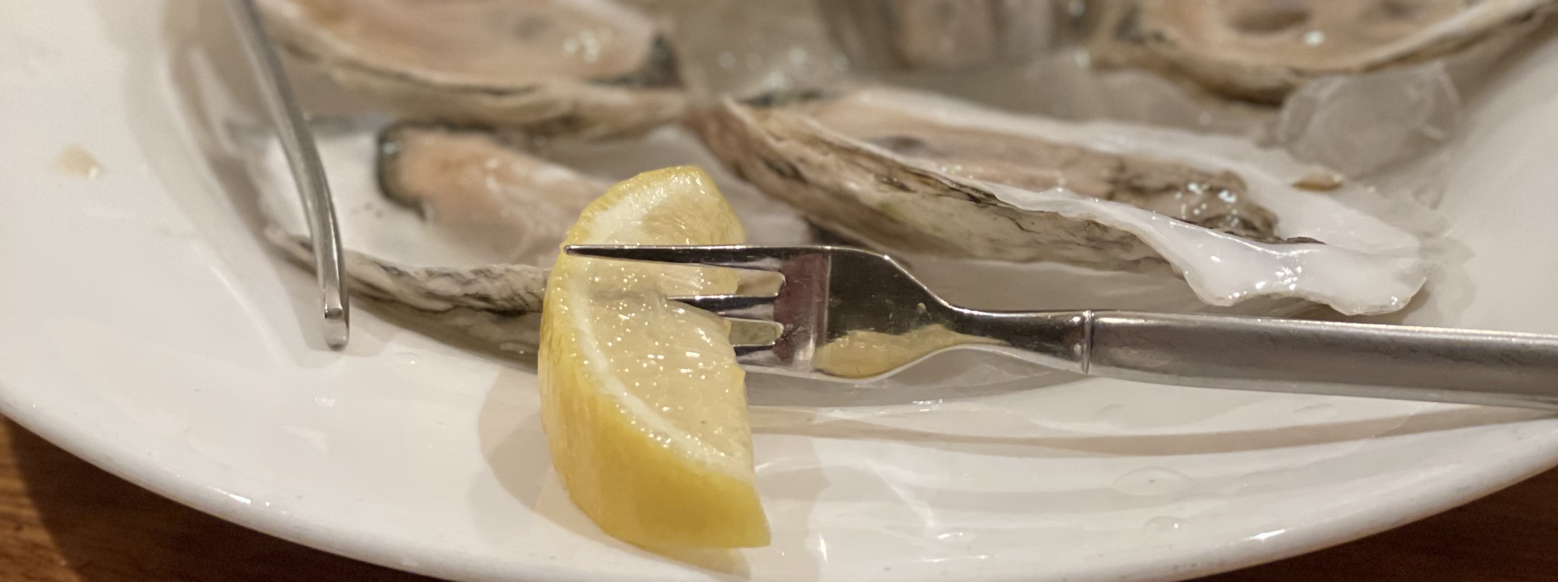 Duxbury oysters on the half shell