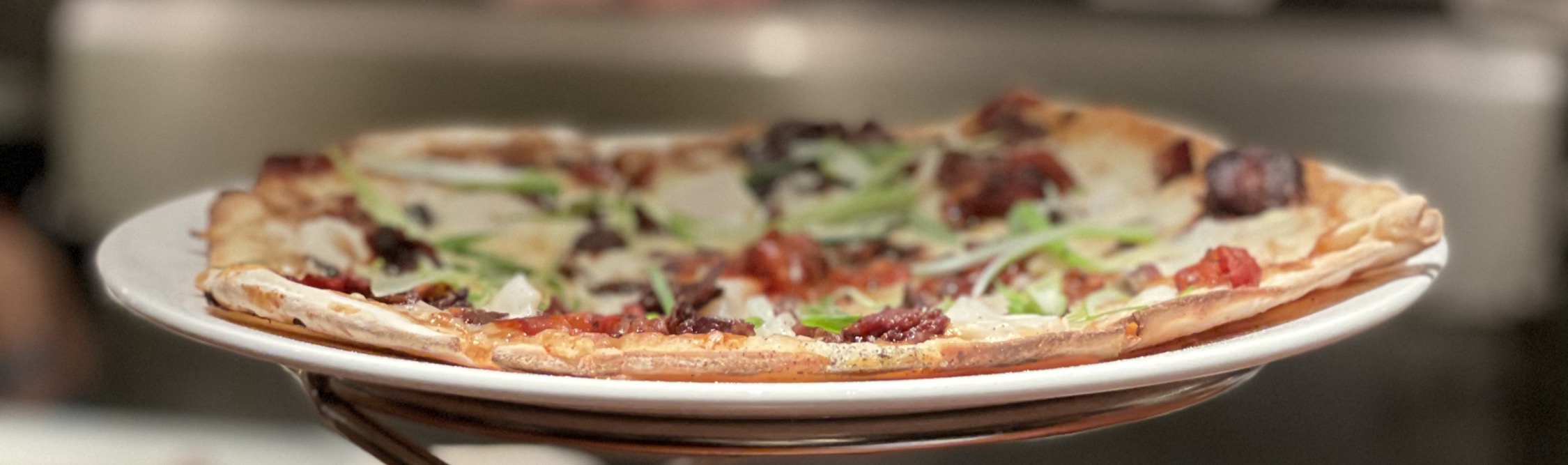 Wood-fired pizza